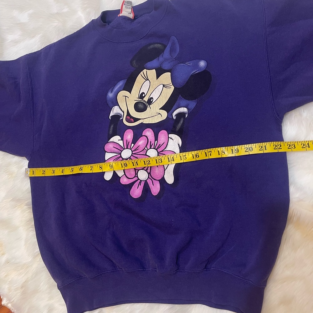 Vintage Disney Mickey Mouse Made in USA XL Purple Sweater.